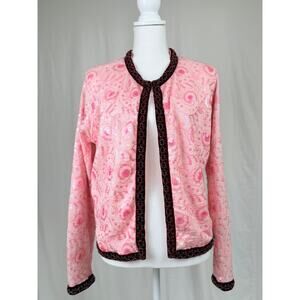 Voyage London "Invest in the Original"  90s sequined cardigan. L